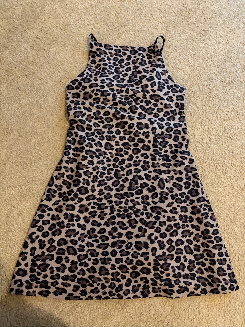 Active by Abercrombie YPB sculptLUX Apron Dress - Small - Leopard/Cheetah